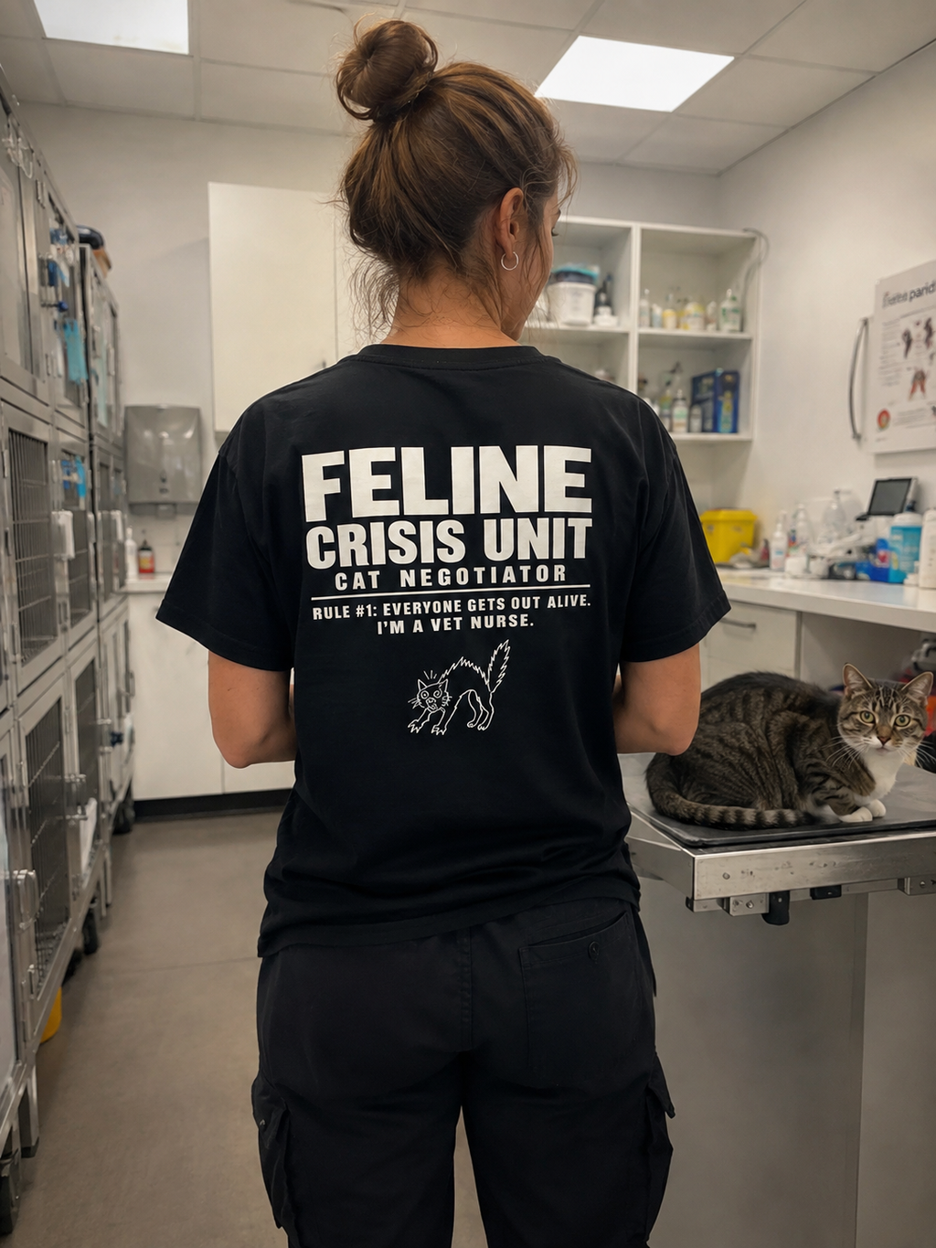 CAT NEGOCIATOR Unisex classic tee